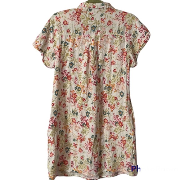 🔴SOLD🔴Faherty Hana Organic Cotton Shirt Dress Size Small - Picture 4 of 6